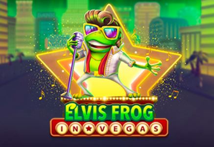 Elvis Frog in Vegas logo bij B7 Casino